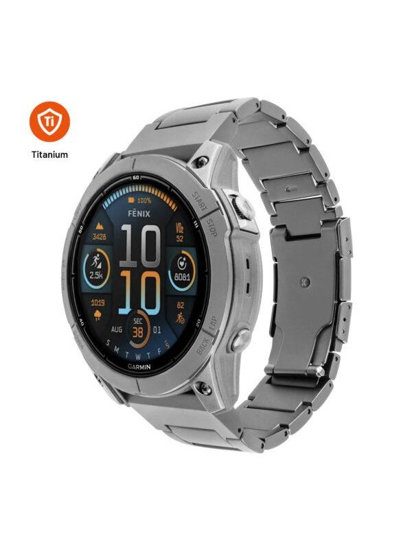 FIXED Titanium Strap for Garmin QuickFit 22mm Natural Titanium