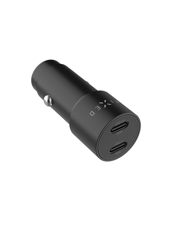 FIXED Super Fast Dual USB-C Car Charger 65W Black
