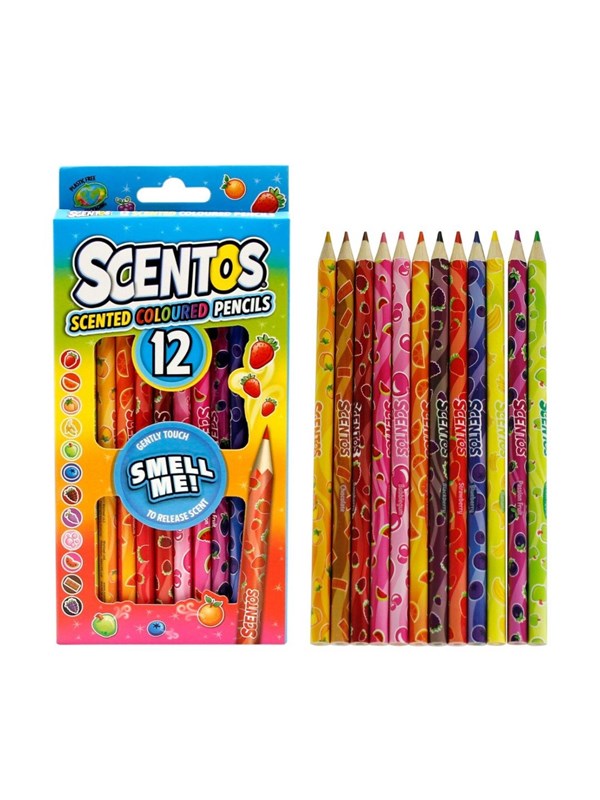Scentos Colouring Pencils 12 pcs