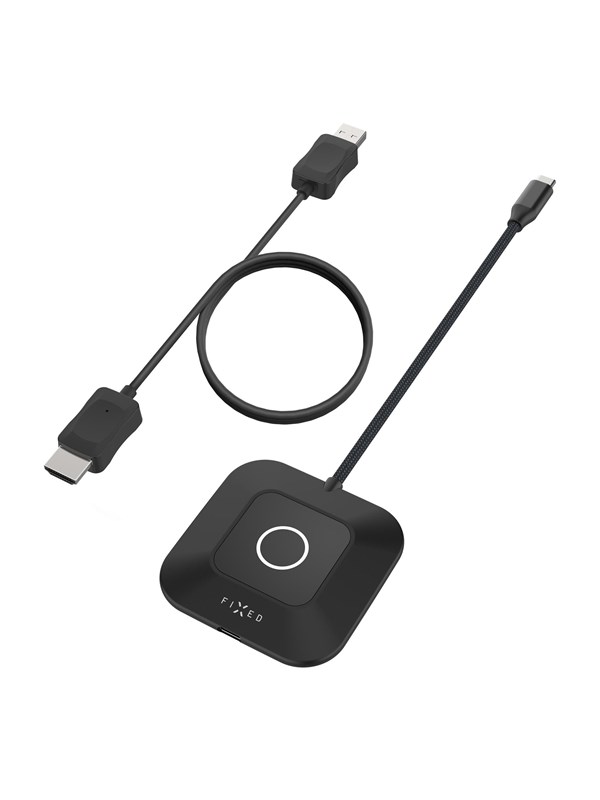 FIXED AirLink Draadloze HDMI Adapter – USB-C naar HDMI – Full HD 1080p 60Hz – 30 Meter Bereik – Plug & Play