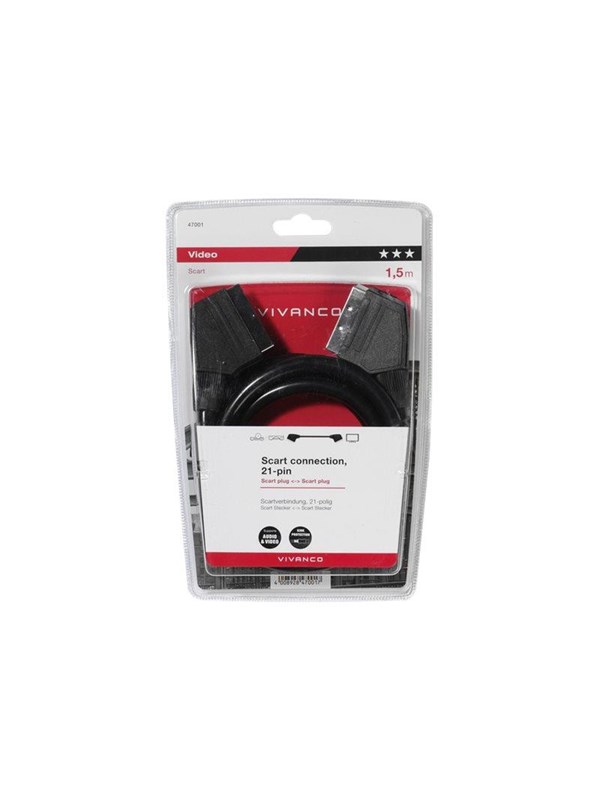Vivanco 47/30 15 - video / audio cable - 1.5 m