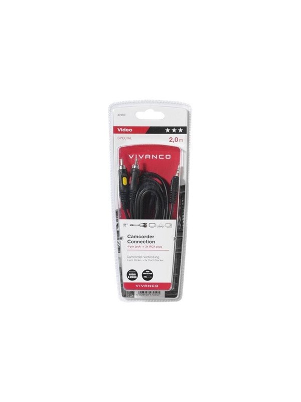 Vivanco 47/70 01 - video / audio cable - 2 m