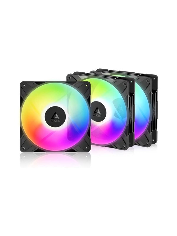 Arctic P14 Pro Reverse A-RGB (3-pack) - Case ventilator - 140mm - Zwart met RGB-licht