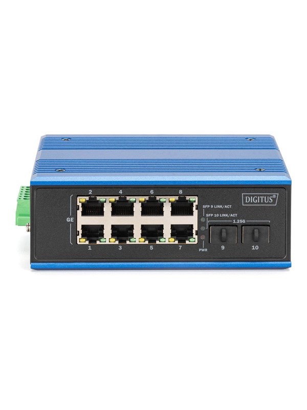 DIGITUS - switch - industrial - 8 ports - unmanaged