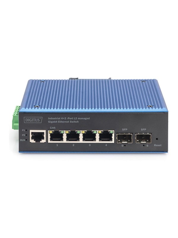 DIGITUS - switch - industrial - 4 ports - Managed