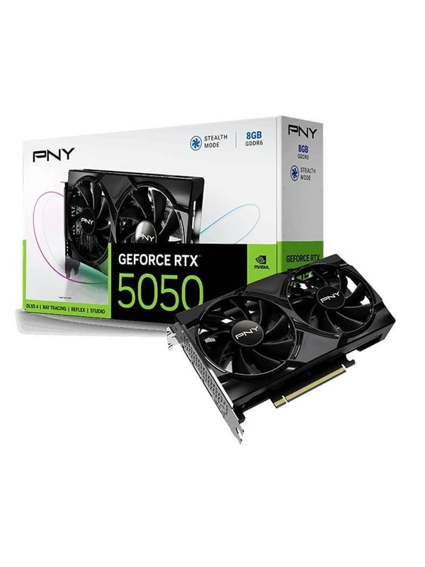 PNY GeForce RTX 5050 Single Fan - 8GB GDDR6 RAM - Grafische kaarten