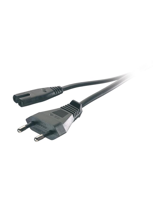 Vivanco Power cord Euro plug - 8 1.25m Black
