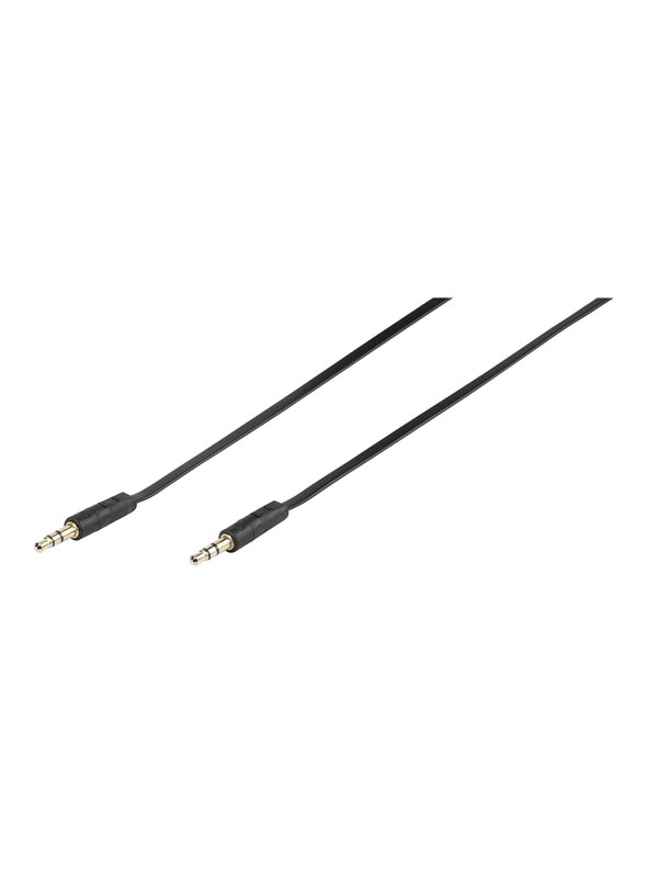 Vivanco Audio Cable 1x3.5mm Flat 0.5m Black