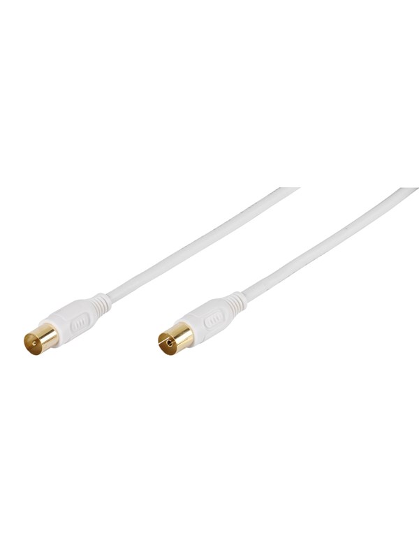 Vivanco 90dB Antenna Cable 2x shield 15m White