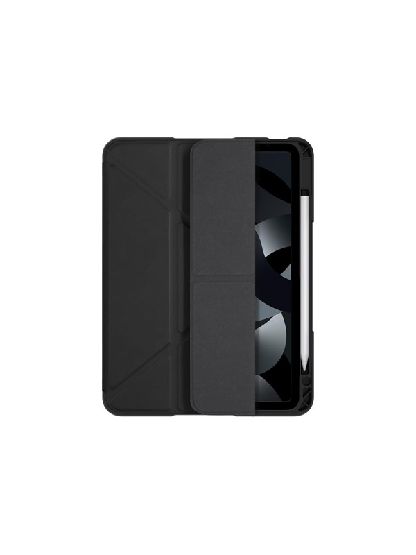 dbramante1928 Bookcase hoesje geschikt voor iPad Air 13 inch (M2)/Pro 12.9 (2022)/Pro 12.9 (2021)/Pro 12.9 (2020)/Pro 12.9 (2018) - Effen Zwart - Composiet
