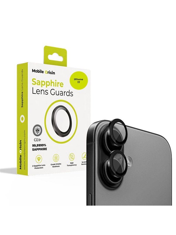 Mobile Origin Sapphire Lens guards - black - iPhone 17