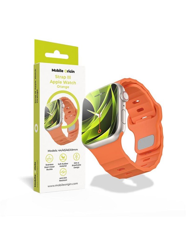 Mobile Origin Strap III - orange - Apple Watch 49mm/46mm/45mm/44mm