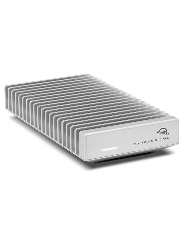 OWC Express 1M2 - Behuizing voor Externe Draagbare NVMe SSD - USB4 (80Gb/s) - Warmteafvoer - Zilver