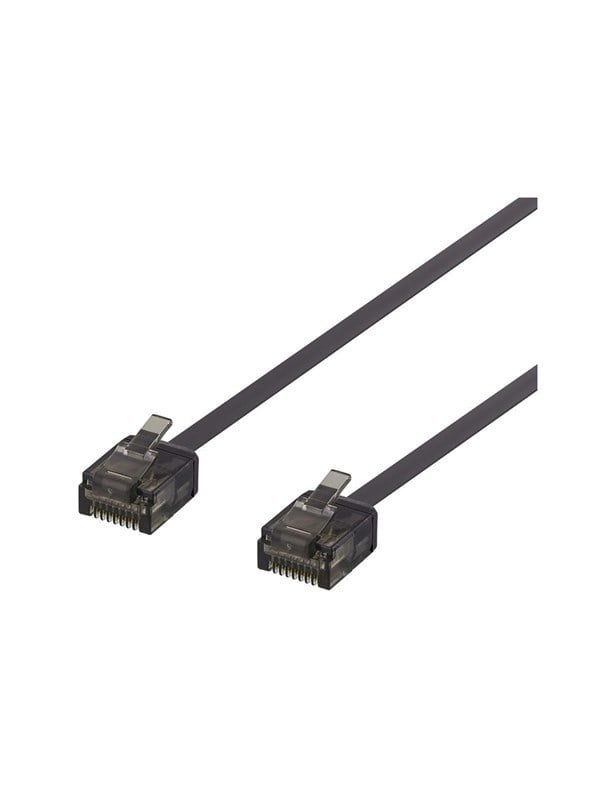 Deltaco patch cable - 1.5 m - black - Zwart - 1m