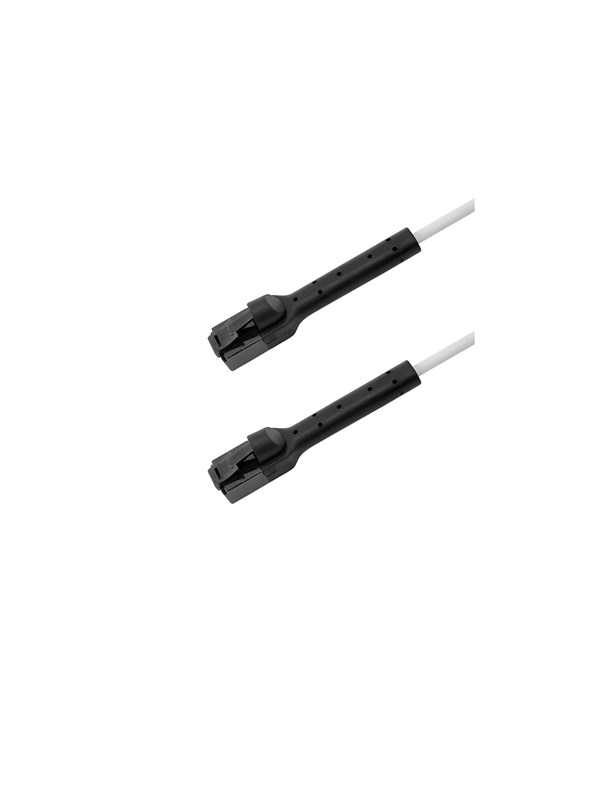 Deltaco Flex-Boot patch cable - 1 m - white - Wit - 1m