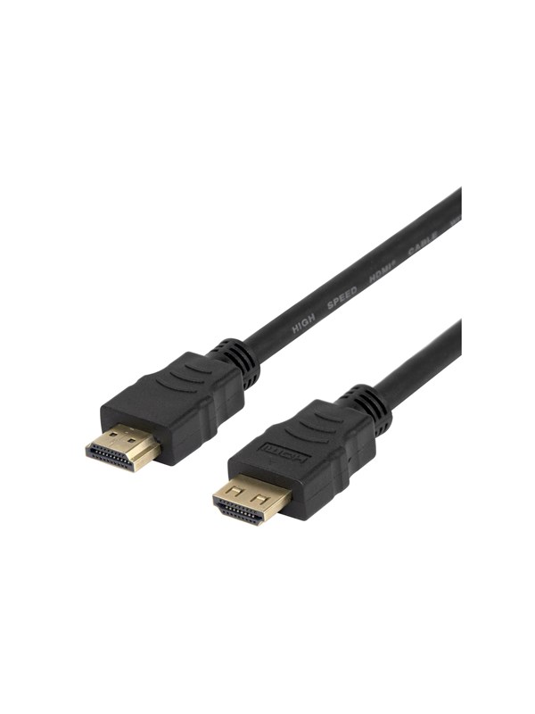 Deltaco HDMI cable with Ethernet - 1 m