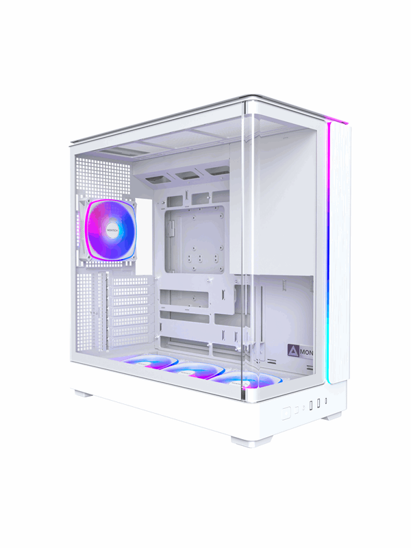 Montech King 45 Pro White - Case - Miditower - Wit