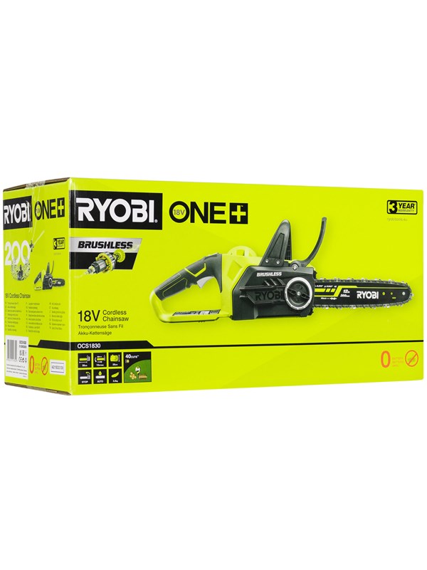 Ryobi One+ OCS1830 Accu Kettingzaag 18V Li-Ion accu - 30cm - koolborstelloos