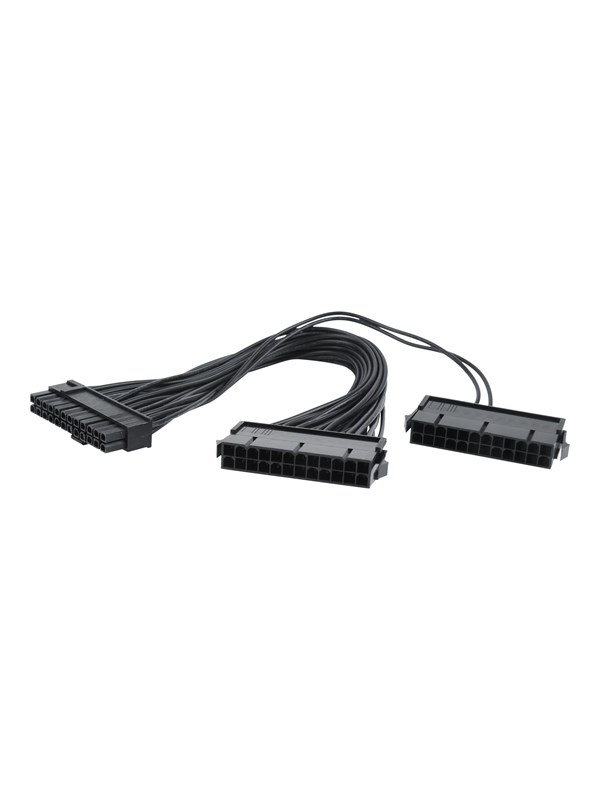 Cablexpert ATX 1x 20+4-pins (m) - 2x ATX 24-pins (v) Y-voedingskabel - 0,30 meter