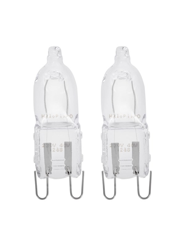 EGLO Halogen light bulb 40W OVEN LAMP 300° 460LM HELDER 2 STUKS G9