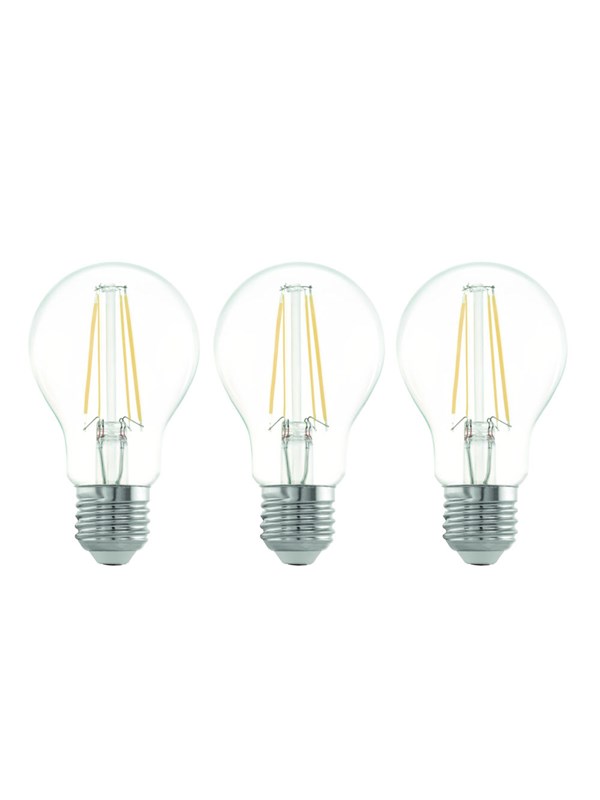 EGLO LED spot A60 7W 806LM 2700K 3 STUKS HELDER E27