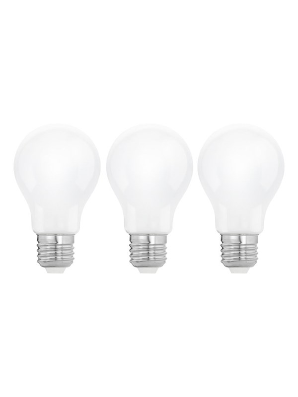 EGLO LED spot E27 A60 7W 806LM 2700K 3 stuks OPAAL E27