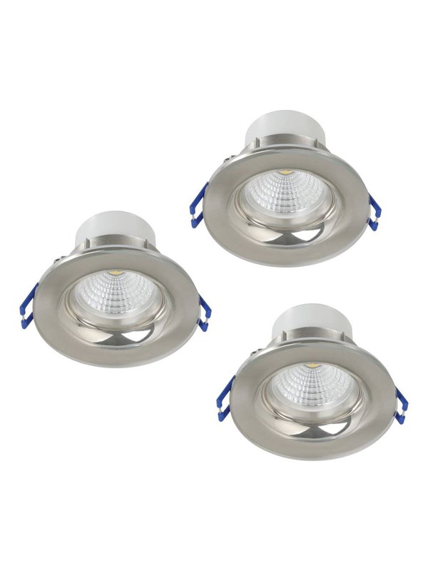 EGLO SALABATE INGEBOUWD. SET Ø88 3X450LM 4000K DEMPER. IP44 GS