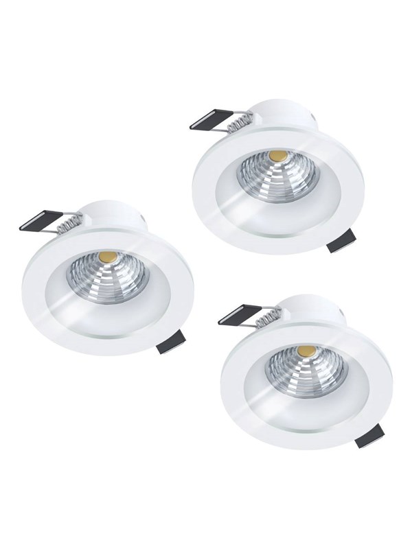 EGLO SALABATE INGEBOUWD. SET Ø88 3X450LM 4000K DEMPER. IP44 WIT