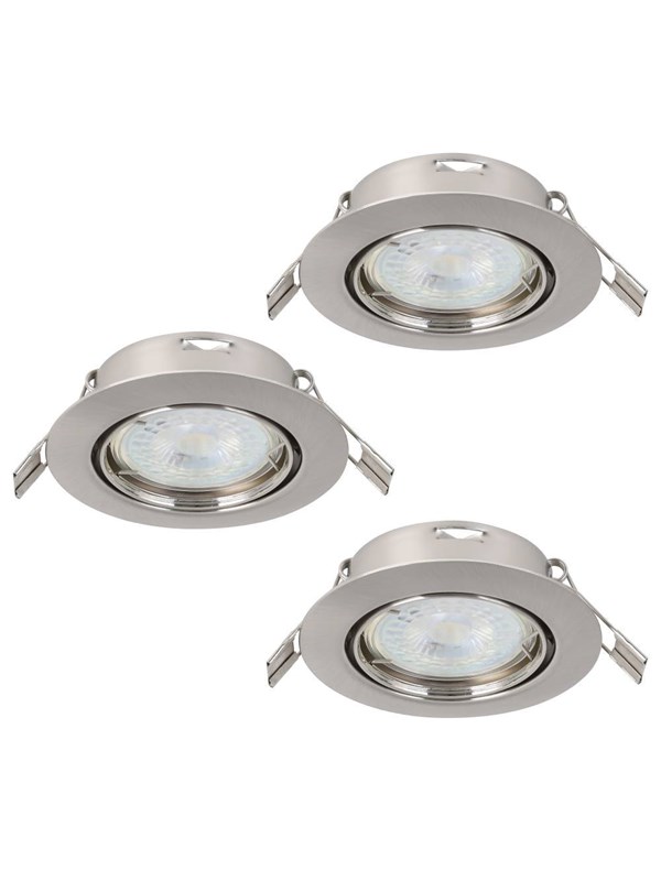 EGLO MAZUBY INGEBOUWD. KIP SET Ø87 GU10 3X345LM GS