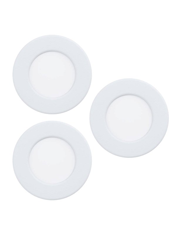 EGLO FUEVA 6 INGEBOUWD. SET Ø88 CCT 3X3,7W 1350LM WIT