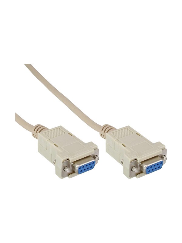 Seriële RS232 null modemkabel 9-pins SUB-D (v) - 9-pins SUB-D (v) - 2 meter