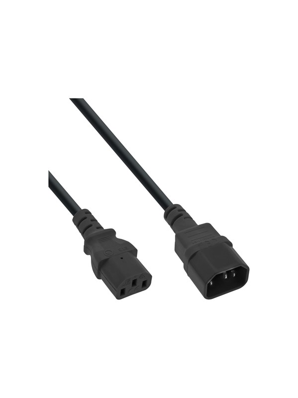 InLine - power extension cable - power IEC 60320 C13 to power IEC 60320 C13 - 50 cm