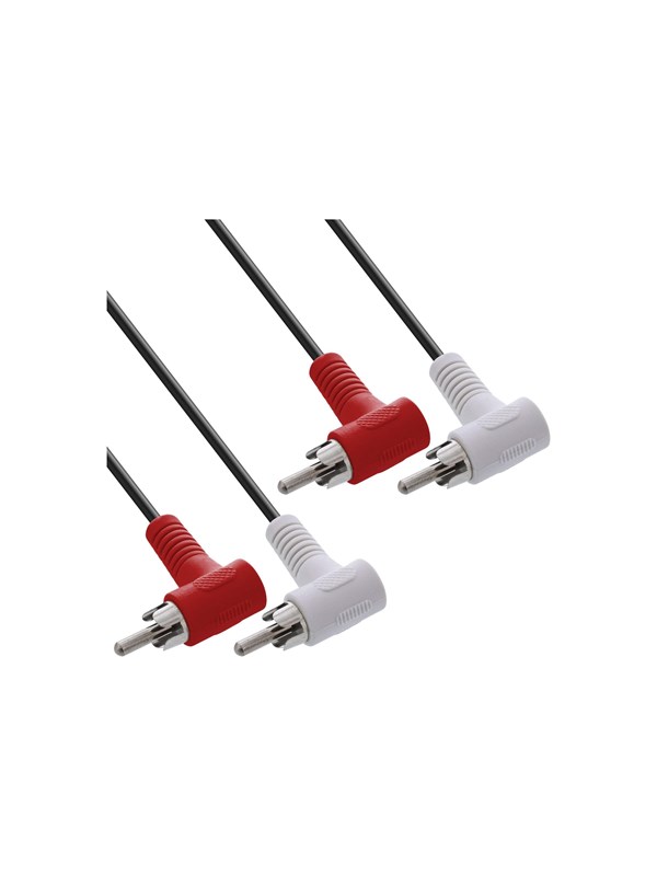 Tulp stereo audio kabel - haaks - 1,2 meter