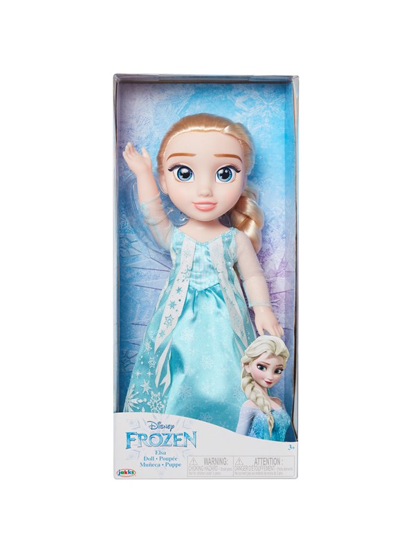 Disney pop Elsa Frozen 38 cm met jurk en accessoires.