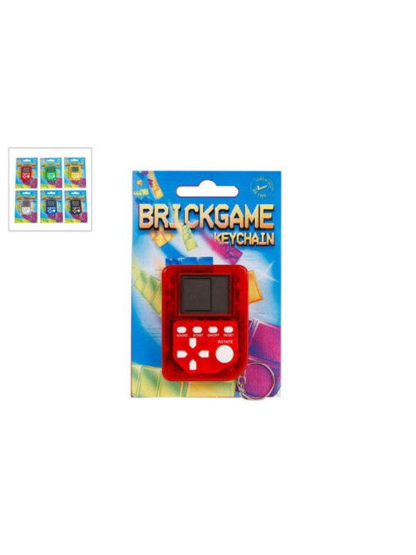 Van Manen Sleutelhangerspel Mini Brickgame Junior 12 Cm Rood