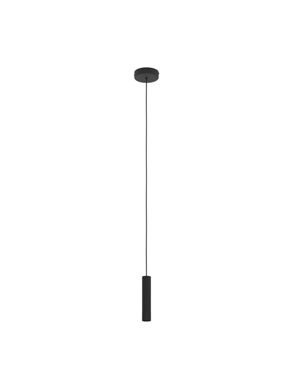 EGLO Almudaina Hanglamp - LED - Ø 4 cm - Zwart - Dimbaar - Staal