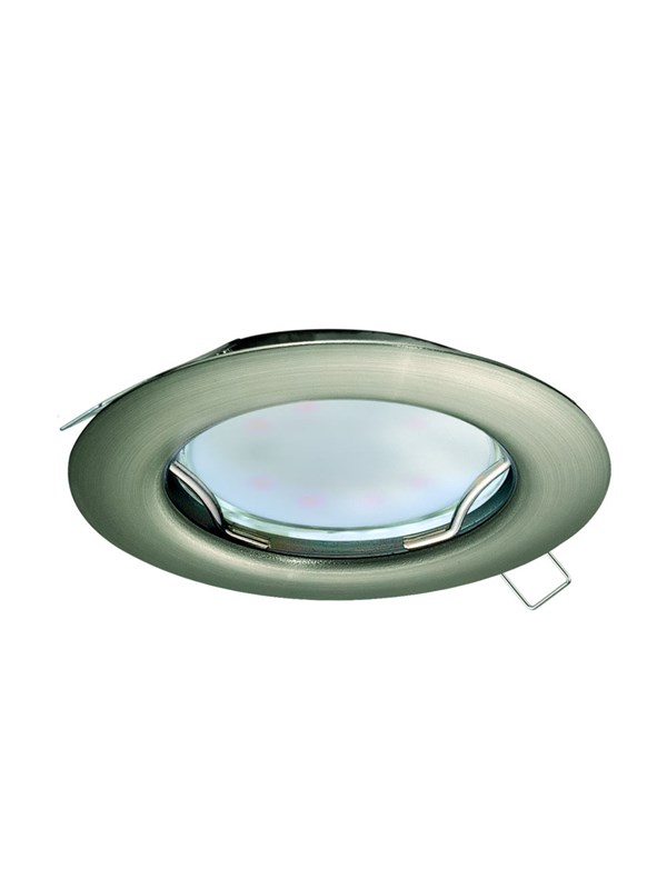 Eglo Peneto LED inbouwspot geborsteld staal ⌀65mm nikkel-mat