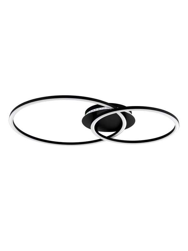 EGLO PALMAVES 3 PLAFONDLAMP L550 RGB/CCT ZWART/WIT