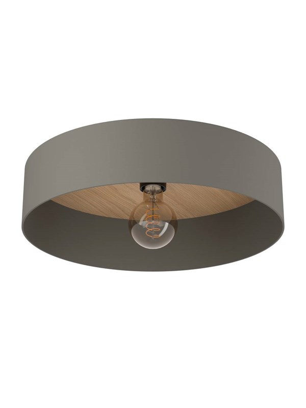 EGLO DUAIA PLAFONDLAMP OMBER GRIJS/NATUURLIJKE OPTIEK/BM