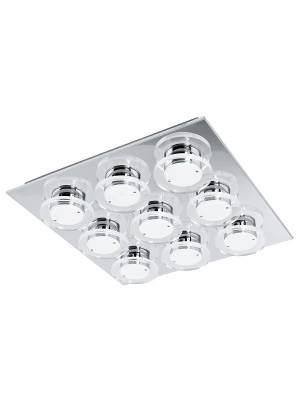 EGLO CISTERNO PLAFOND 9X4,5W CHROOM/ACRYL