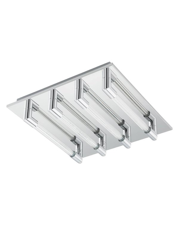 EGLO VELARDE PLAFONDLAMP 4X470LM 320X320 CHROOM
