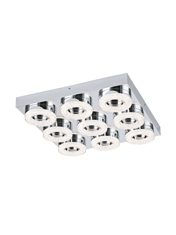 EGLO FRADELO PLAFONDLAMP 9X400LM ROND CHROOM