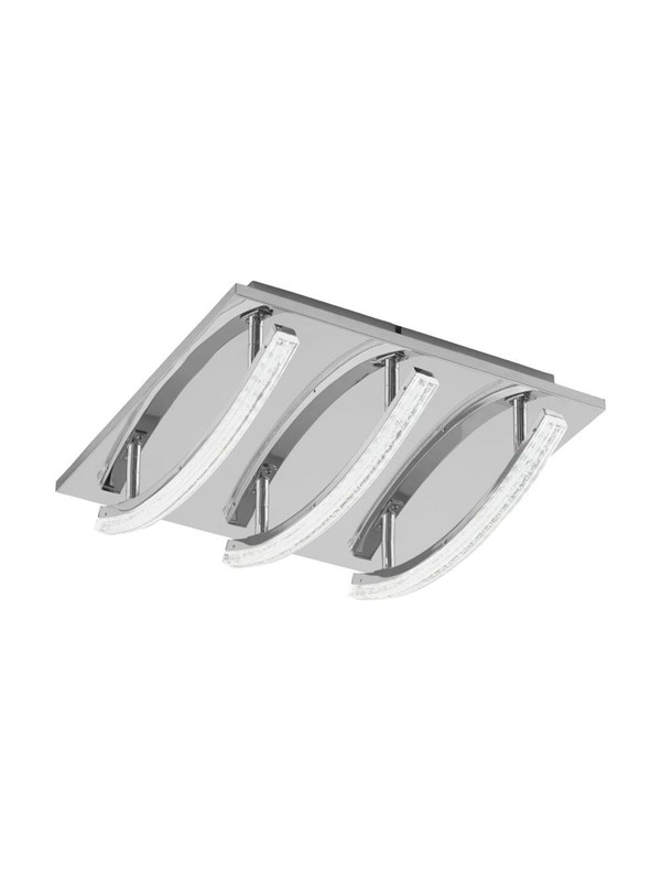 EGLO PERTINI PLAFONDLAMP 1500LM 300X300 CHROOM