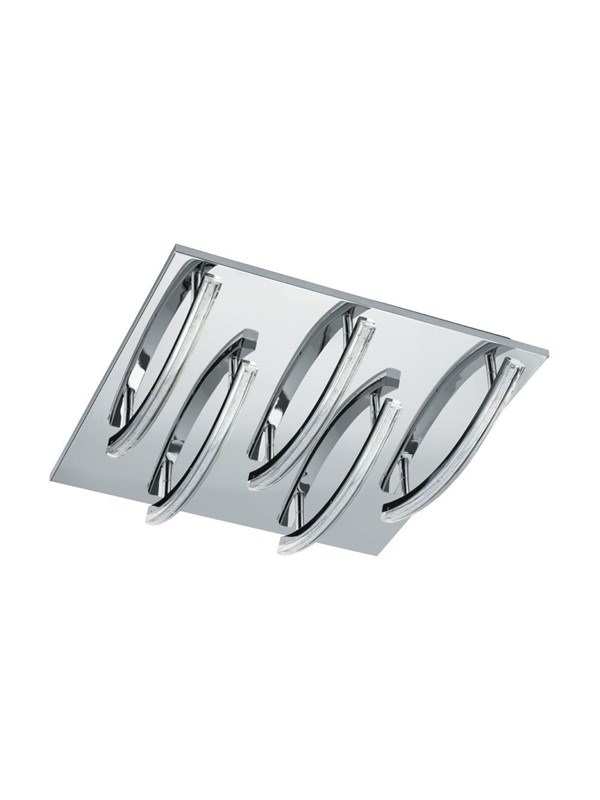 EGLO PERTINI PLAFONDLAMP 2500LM 400X400 CHROOM