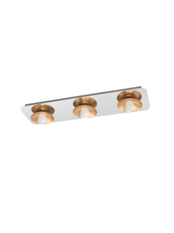 EGLO TORANO PLAFOND 3X510LM DEMPINGB. CHROOM/GOUD