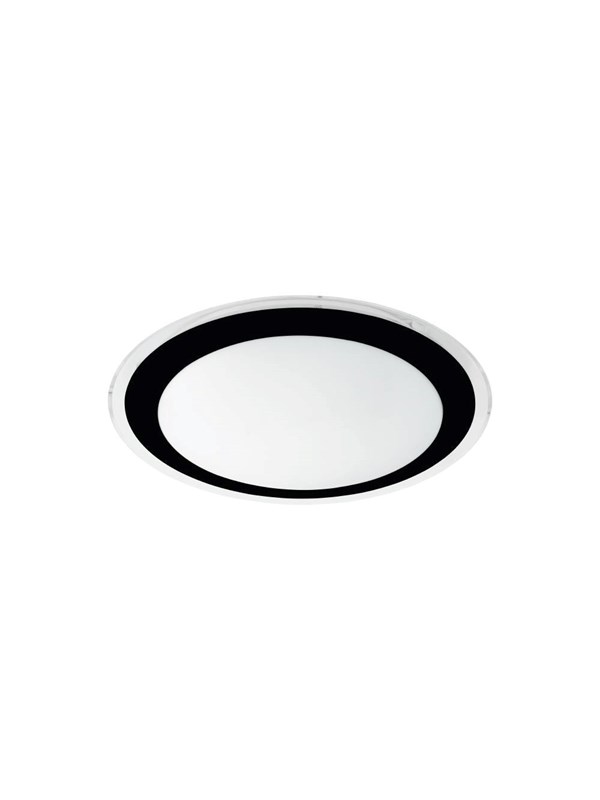 EGLO COMPETA PLAFONDLAMP 2000LM Ø335 ZWART/HELDER