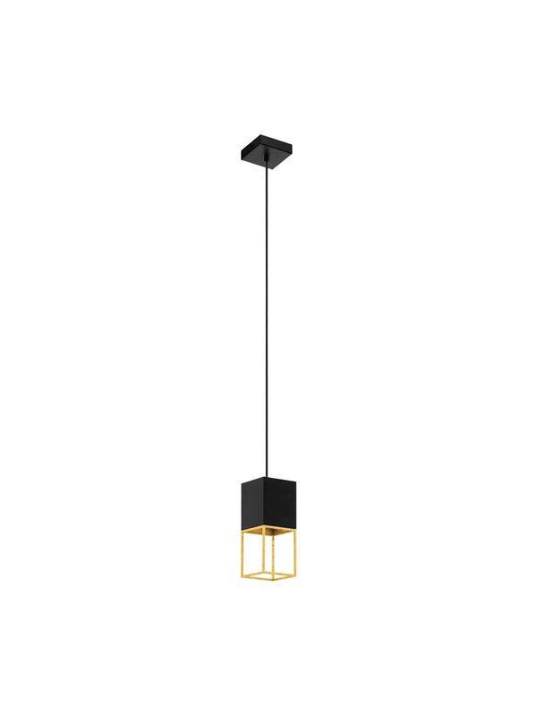 EGLO MONTEBALDO HANGLAMP 400LM ZWART/GOUD