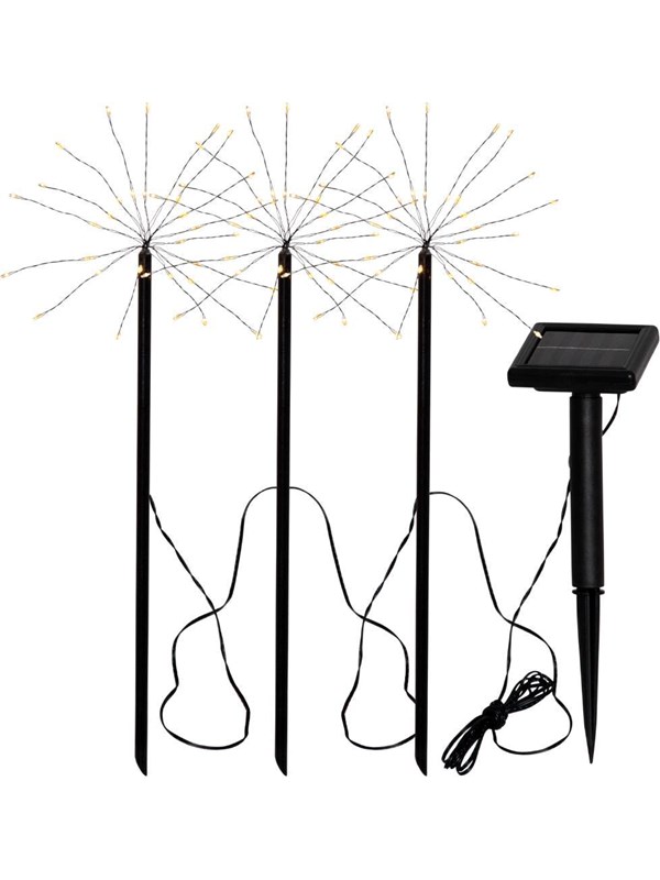 EGLO ZONNECEL KIT BEDSTANDER 3L STAR 800MA WARM WIT ZWART