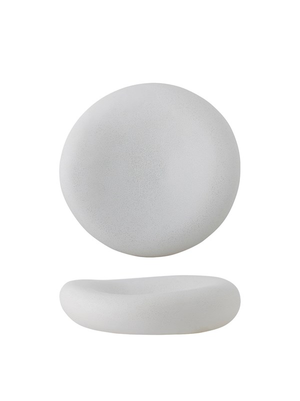 Bloomingville - Audra Bowl - White - Stoneware - Ø30 cm H7.5 cm