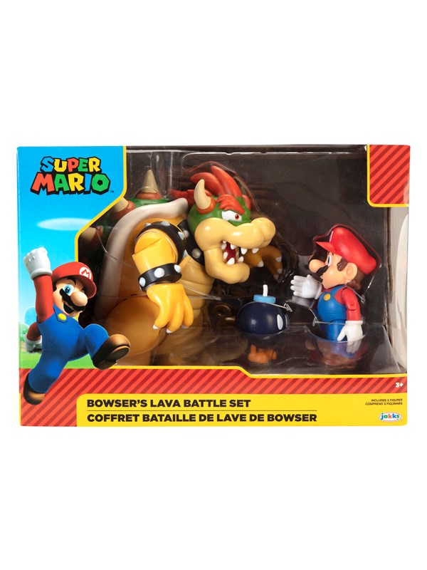 NINTENDO SUPER MARIO BOWSER 18CM VS. MARIO FIGUREN SET